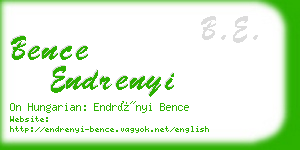 bence endrenyi business card